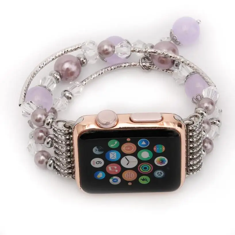 Браслет с агатом для Apple Watch 38 мм 42 iWatch series 5 4 40 44 мм|Ремешки часов| |