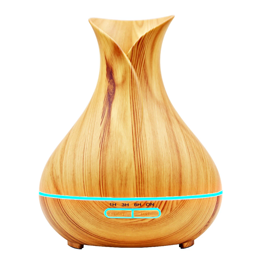 Telinkin 400ml Air Humidifier Aroma Essential Oil Diffuser Aroma Lamp Aromatherapy Electric Aroma Diffuser Mist Maker for Home