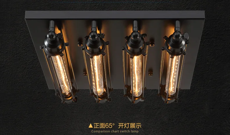 Plafoniere Led Vintage : Industrielle decke licht edison birne retro lichter vintage