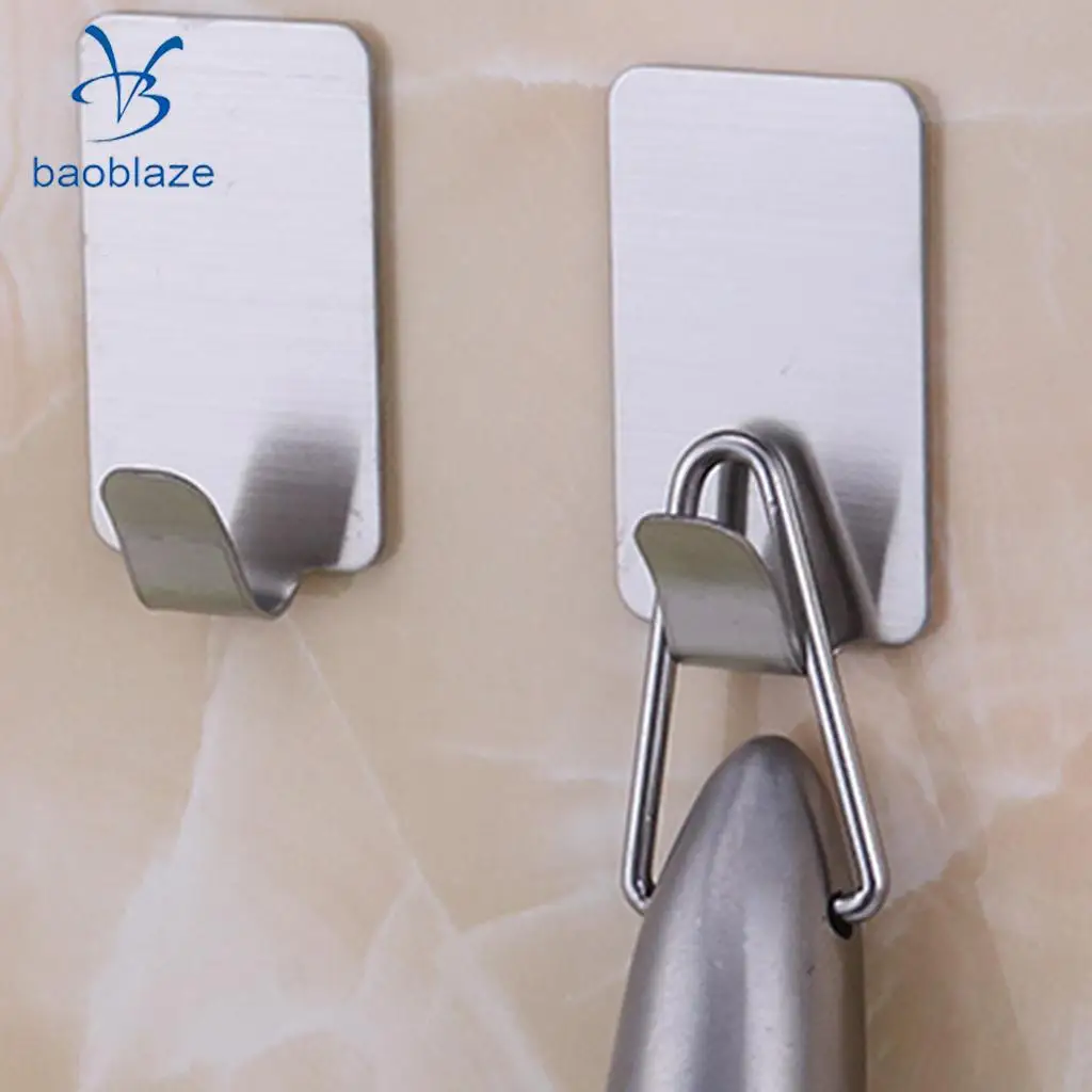 Stainless Steel Bathroom Coat Robe Hat Towel Hanger Rack Hooks 3 Design to Choose