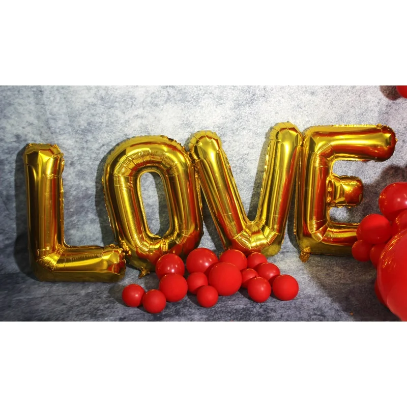 Allenjoy 8x6ft Valentines Day Backdrop Red Hearts Balloons Love Theme Party Supplies for Engagement Wedding Bridal Shower Fabric Photography Background Studio Portrait Pictures Shoot Props Favors