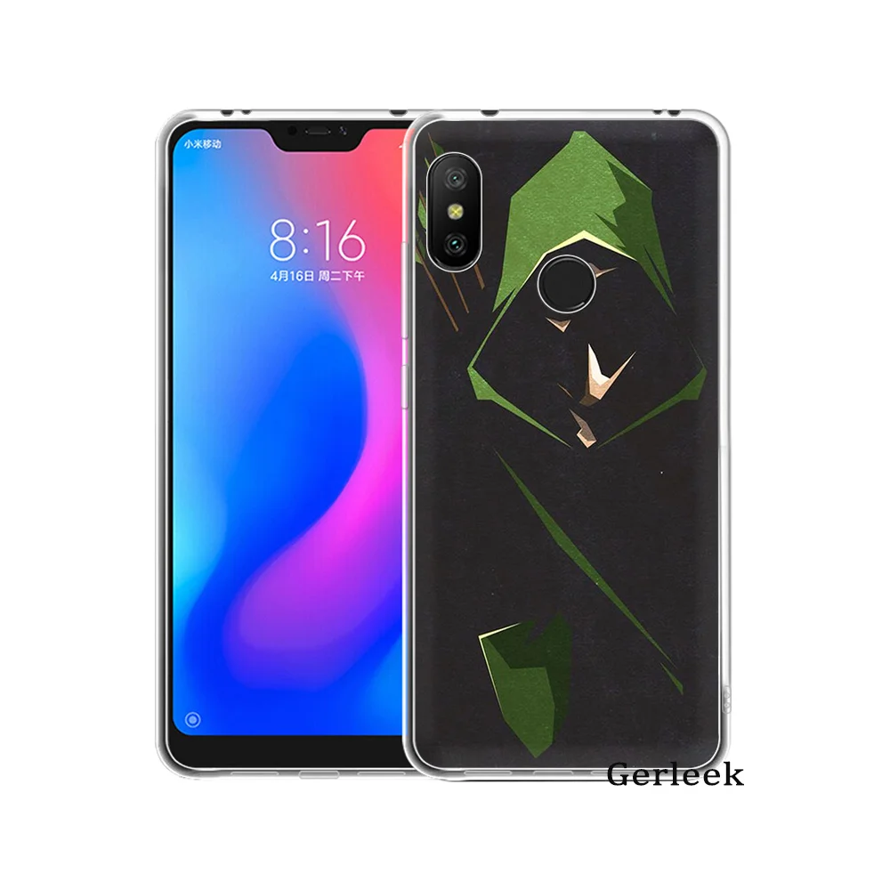 Мягкий чехол для мобильного телефона из ТПУ с зеленой стрелкой Xiaomi Redmi Note 4 4A 5A 5 Plus