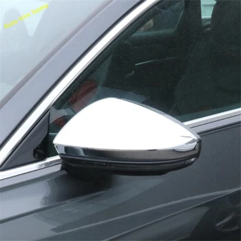 

Lapetus Side Door Rearview Mirror Protector Cap Cover Trim Fit For Audi A6 C8 2019 2020 ABS Chrome / Carbon Fiber Look