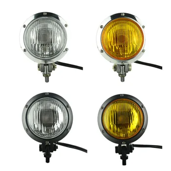 

Retro Vintage Motorcycle Vintage Hi/Low Beam Yellow Headlight for Motorcycle Honda Old School Cafe Racer