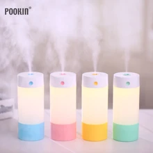 New Portable USB Cool Mist Humidifier Home Car Air Purifier Mini Humidifier for Car Home Office Baby with LED Night Light