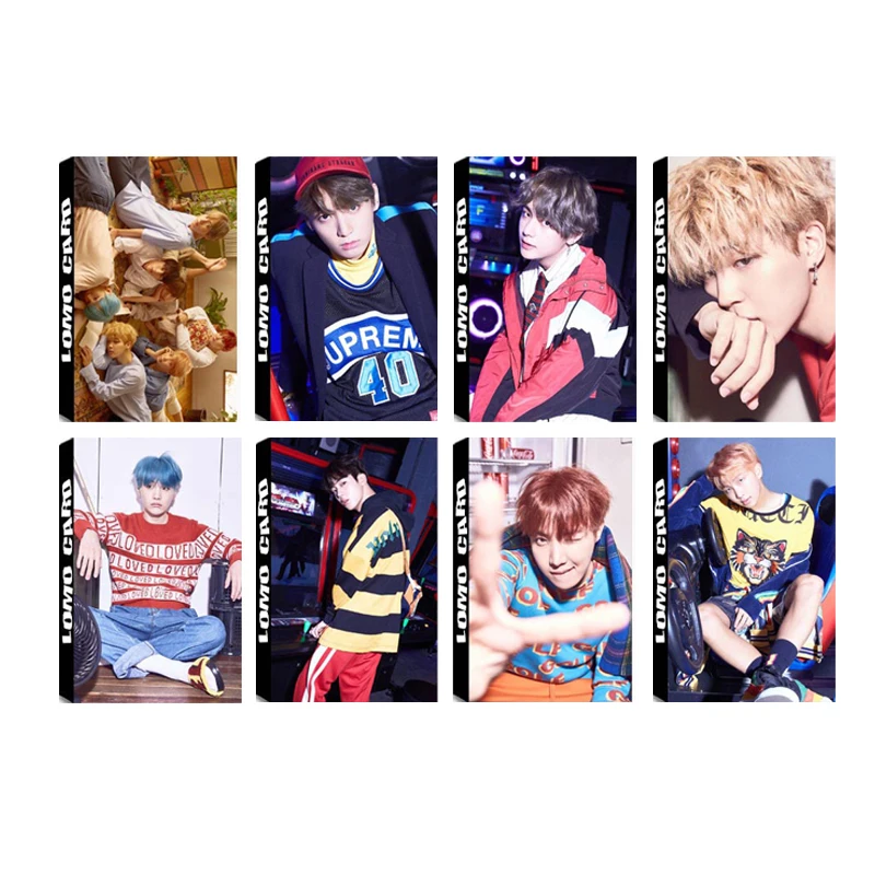 

Youpop KPOP Bangtan Boys LOVE YOURSELF Album LOMO Cards K-POP New Fashion Self Made Paper Photo Card Photocard LK512