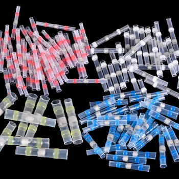

100PCS Waterproof Solder Sleeve Heat Shrink Tube Terminal Connector Used For Heat Shrinkable Wire AWG Wire Connector