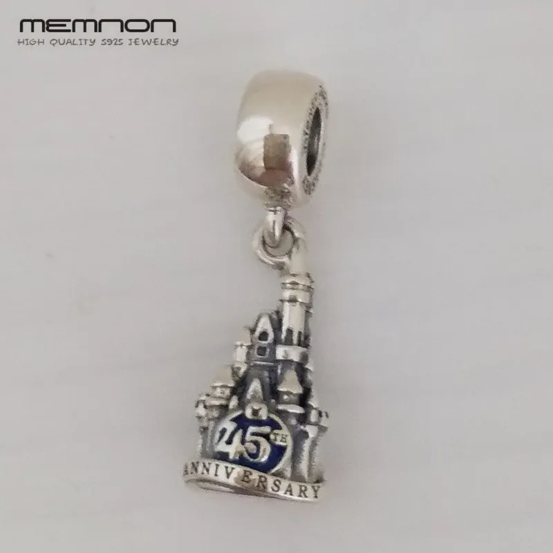 

New Castle Magic Kingdom 45th Anniversary charms 925 Sterling Silver pendant charm fit beads bracelets necklace DIY Berloque