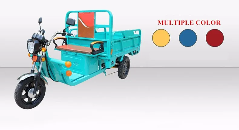 Top Economic multifunction 60v 500w three wheel electric scooter/handicapped e-scooter with powerful motor 5