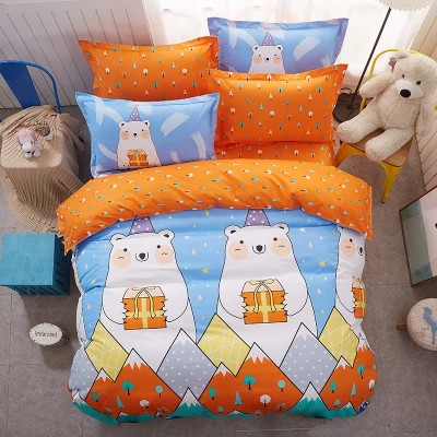 

White and black music car fish horse owl girls/boys bedding set bed linen kids duvet cover sets twin full queen king size