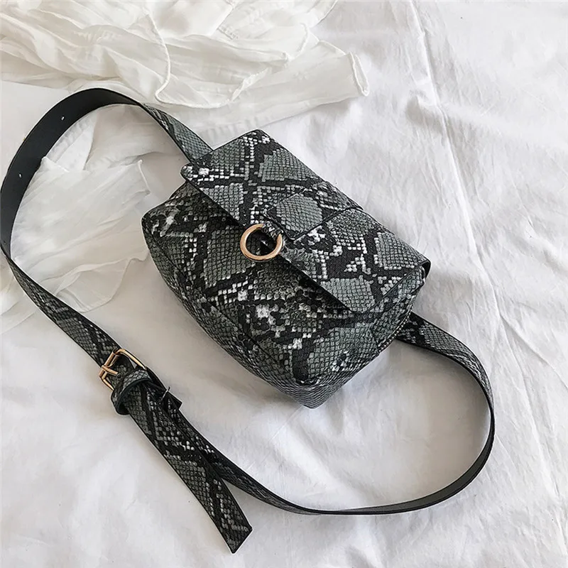 Модная новинка, винтажный Змеиный пояс из искусственной кожи, Женская поясная сумка, поясная сумка для девушек#40