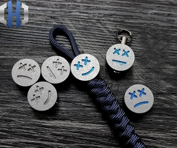 

Titanium Expression Pack EDC Knife Beads Umbrella Rope Pendant Tail Rope Knife Pendant Key Chain Zipper Head Paracord Beads