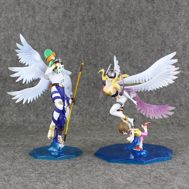 Аниме Приключения Дигимонов Angemon Angewomon рисунок Takaishi Takeru Ягами Hikari ПВХ модель игрушки коллекционные куклы