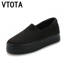 Vtota женская обувь на платформе Zapatos Mujer Женские туфли на плоской подошве повседневная обувь без шнуровки для женщин; Zapato Mujer; удобные X744