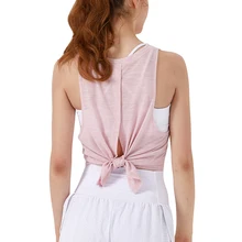 Женская летняя стильная свободная майка для фитнеса, кроссфита