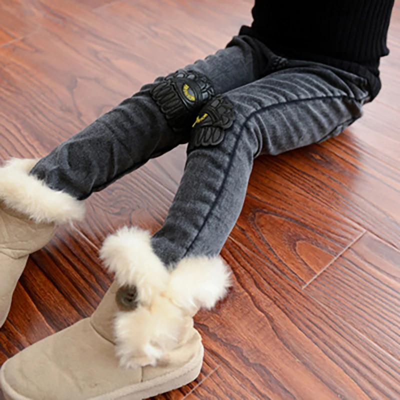 2018 Girl New Autumn Jeans Casual Trousers Toddler Girls Jeans Pants Kids Winter Pants Babys Thicken Warm Cotton Long Pants 2018 Girl New Autumn Jeans Casual Trousers Toddler Girls Jeans Pants Kids Winter Pants Babys Thicken Warm Cotton Long Pants