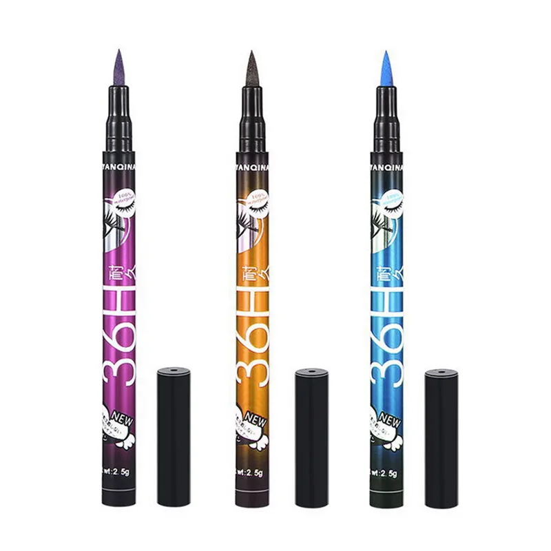 Водонепроницаемый Черный жидкая подводка Карандаш долгое профессиональные гладкой Для женщин глаза Maquiagem Easywear Eye Liner Pen Макияж