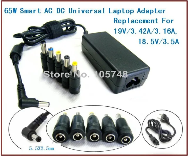 65W Smart Home Universal laptop AC/DC adapter Replacement