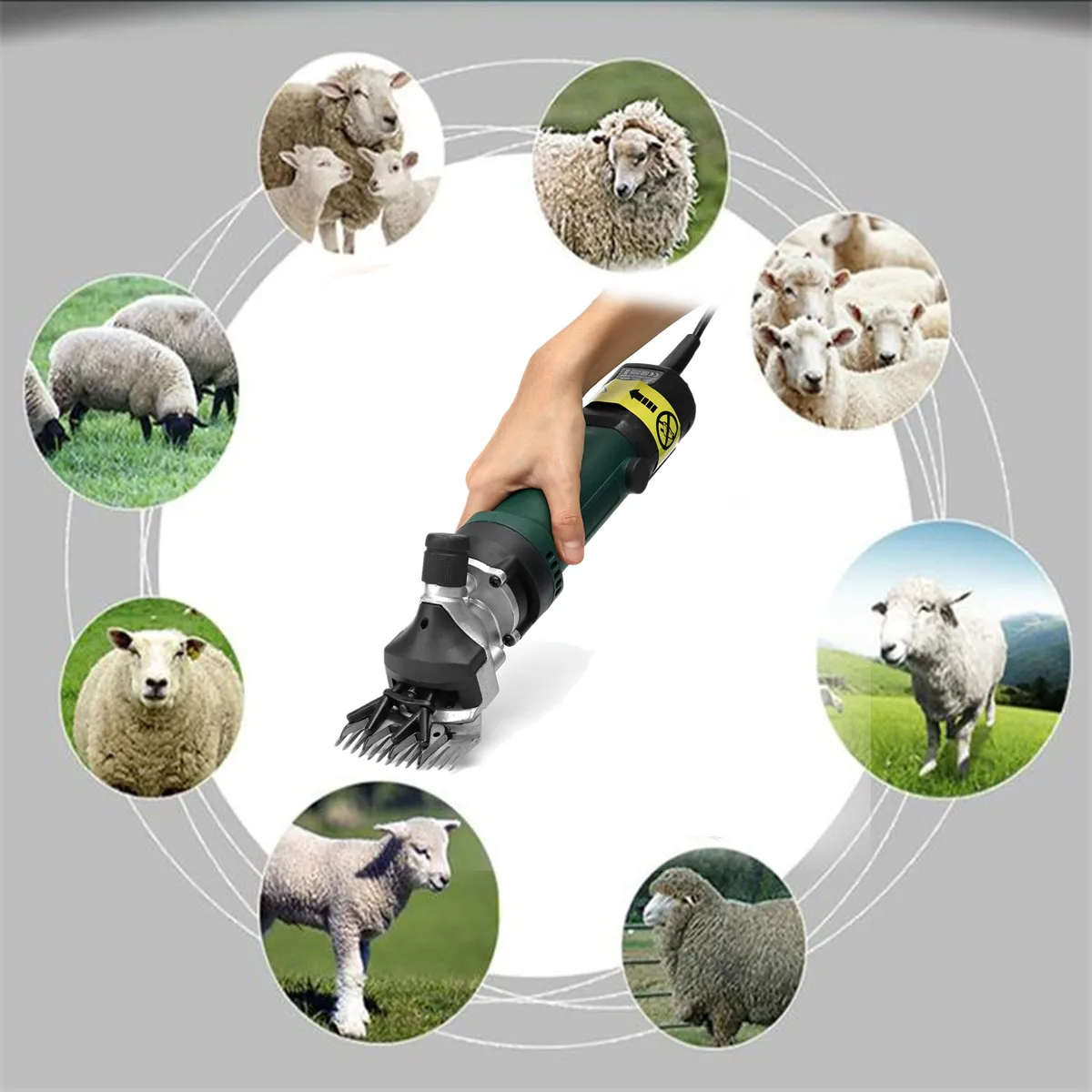 Шерсть электрические для стрижки овец Козы ножницы для стрижки ножницы для шерсти электрические ножницы 6 скоростей регулируемые фермерские садовые инструменты