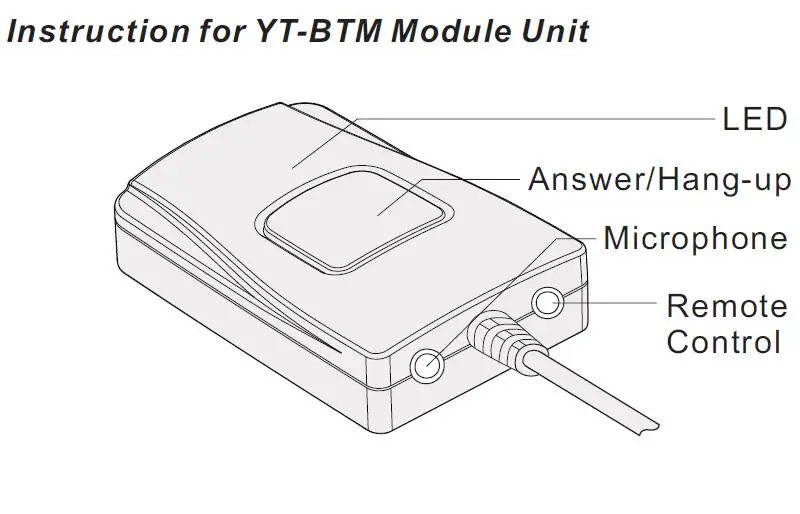 KUNFINE Bluetooth адаптер громкой связи комплект специально для M06 цифровой музыки CD чейнджер и пульт дистанционного управления