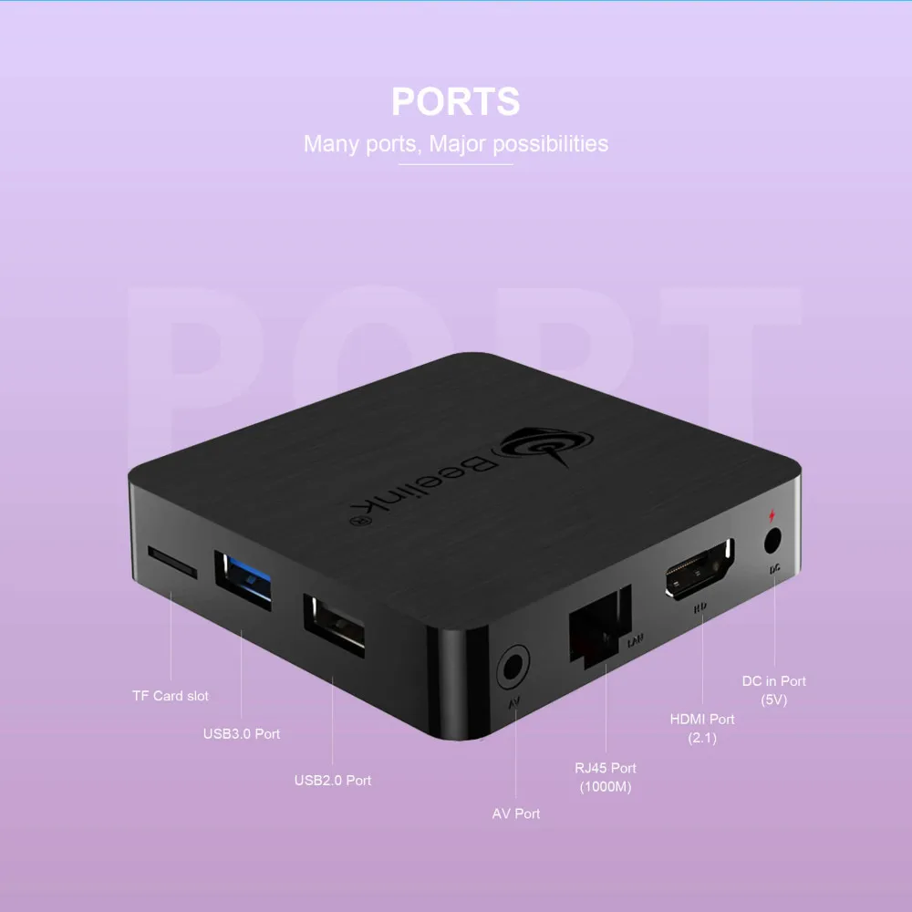  Beelink GT1mini-2 Smart TV Box Amlogic Android 90 S905X3 4GB DDR4 64GB ROM control remoto por voz 2