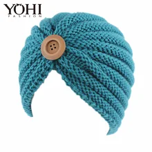 Новые женские вязаные шляпки из шерсти скрученный гаечный ключ шапки осенне-зимние шапки Теплые вязанные крючком мешковатая шапка в полоску