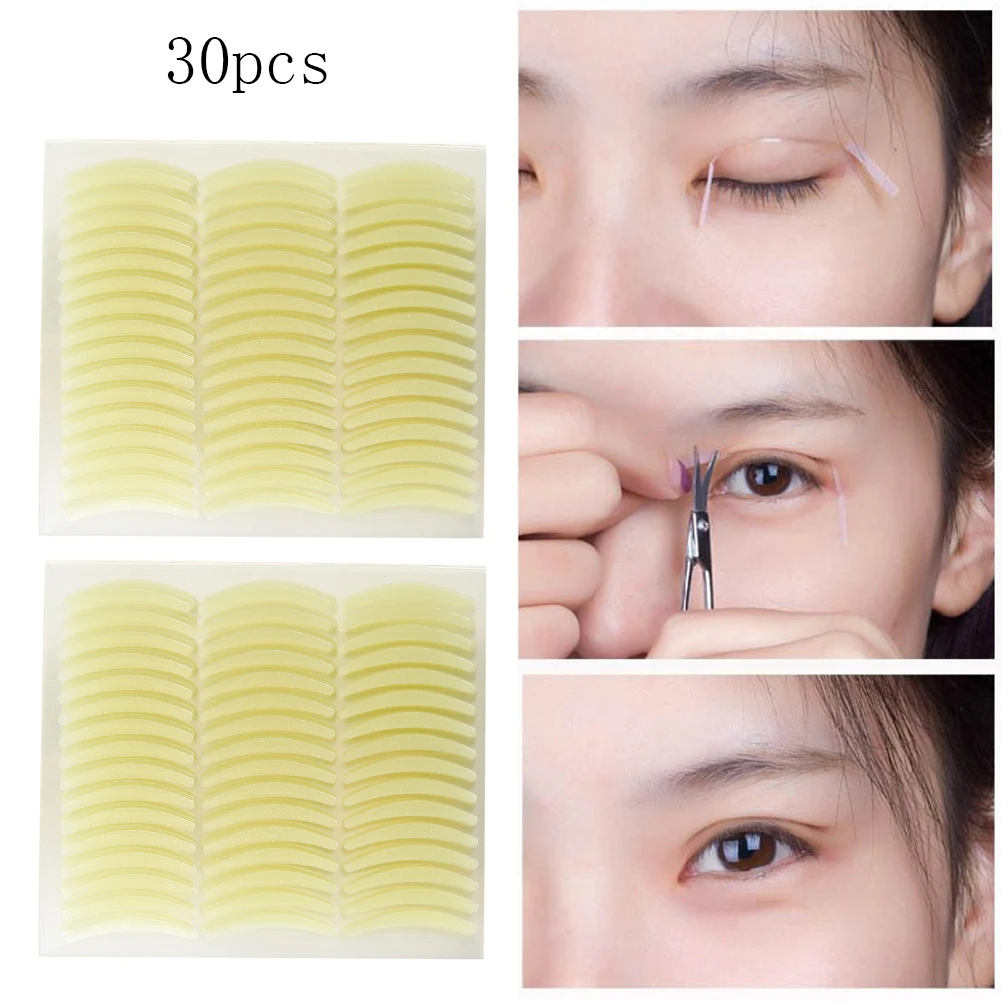 

Soft Breathable 30pcs/720 Pairs Invisible Double Eyelid Sticker Transparent 3D Adhesive Eyeshadow Eyelid Paste Practical Tool