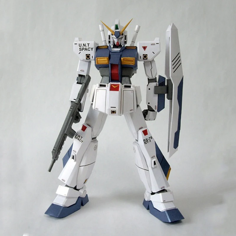 

KPS New Mobile Suit RX-78_NT-1 GUNDAM Paper Model DIY Free Line Cut-Free Action Figure Decoration Kids Toy Gift