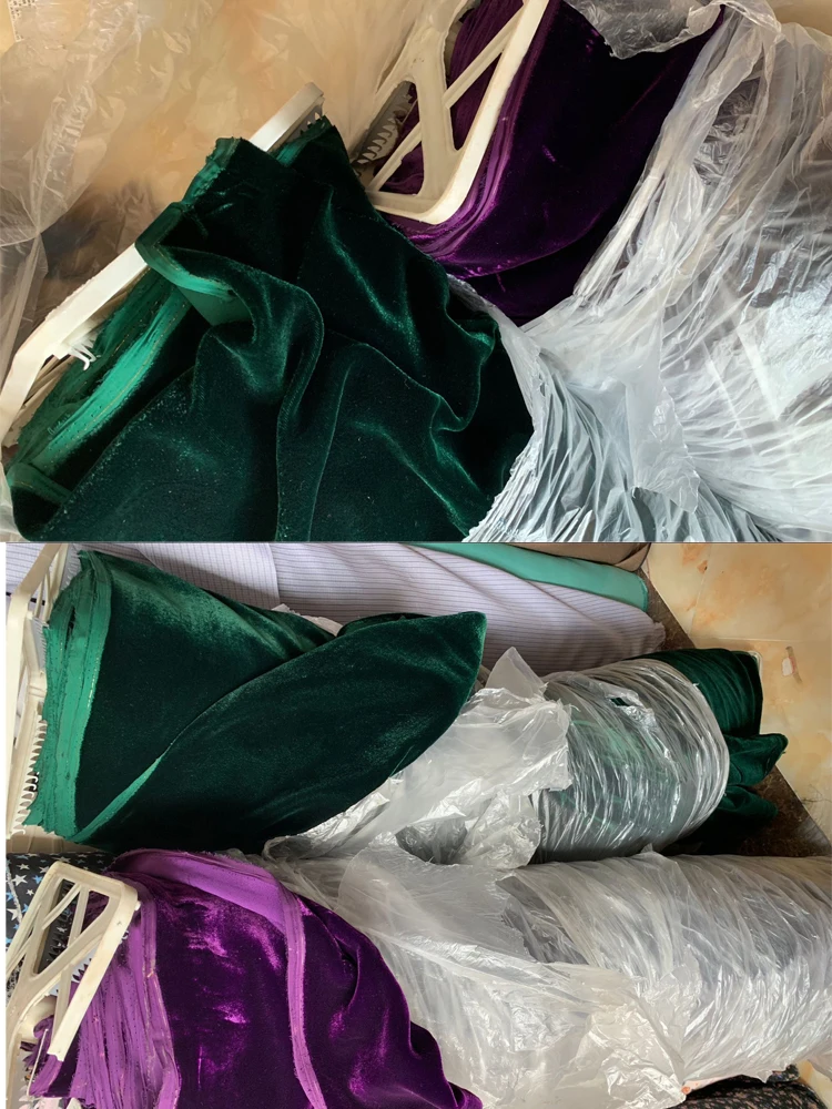 Суперамериканская Высококачественная роскошная шелковая бархатная ткань на заказ темно-зеленая Модная шелковая бархатная ткань