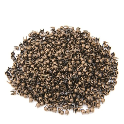 

LHBL 1000 Bronze Copper Round Rivet Spike Studs Spots DIY Rock Punk 2.5mm