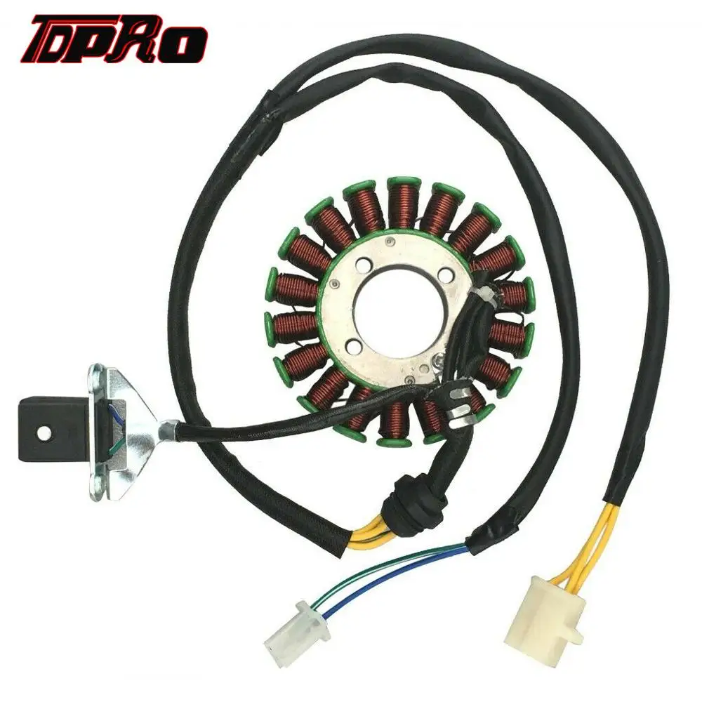 

TDPRO 18 Coil Magneto Stator CF250 3+2 Pins Plug For Scooter Buggy Quad 200 250cc ATV Scooter Motorcycle Engine Dirt Pit Bike