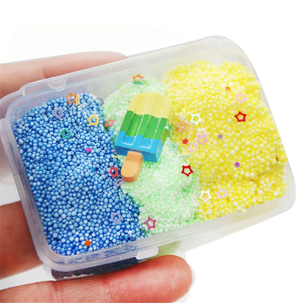 

Toy Children Child Three Color Milk Scented Ice Cream Shape Slime Mud Decompression Toy Imagination Education Creativity L411