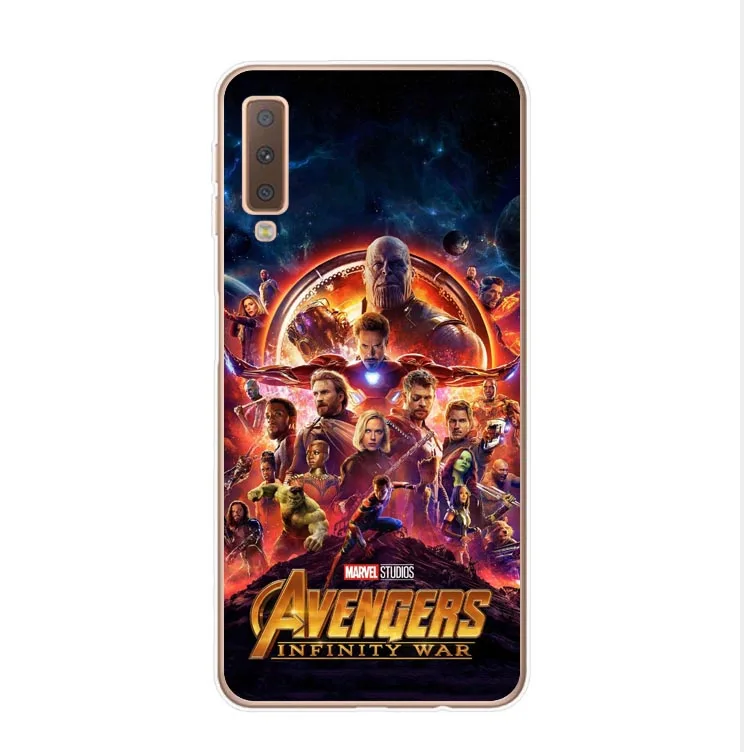 Супергерои Marvel Мстители: Endgame силиконовые чехлы для телефонов для samsung Galaxy A7 A750 A10 A30 A50 M10 M20 A6 A8