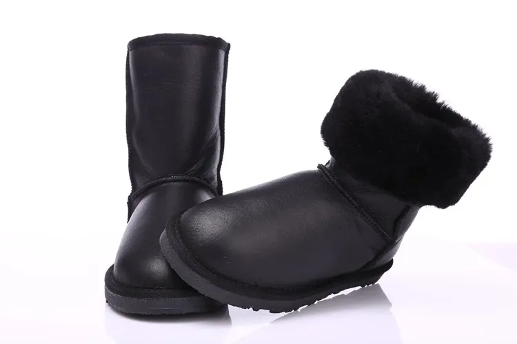 Австралия классические модные ботинки Женские ботинки природа мех шерсть из натуральной овечьей кожи зимние кожаные ботинки для женская утепленная обувь Высокое качество