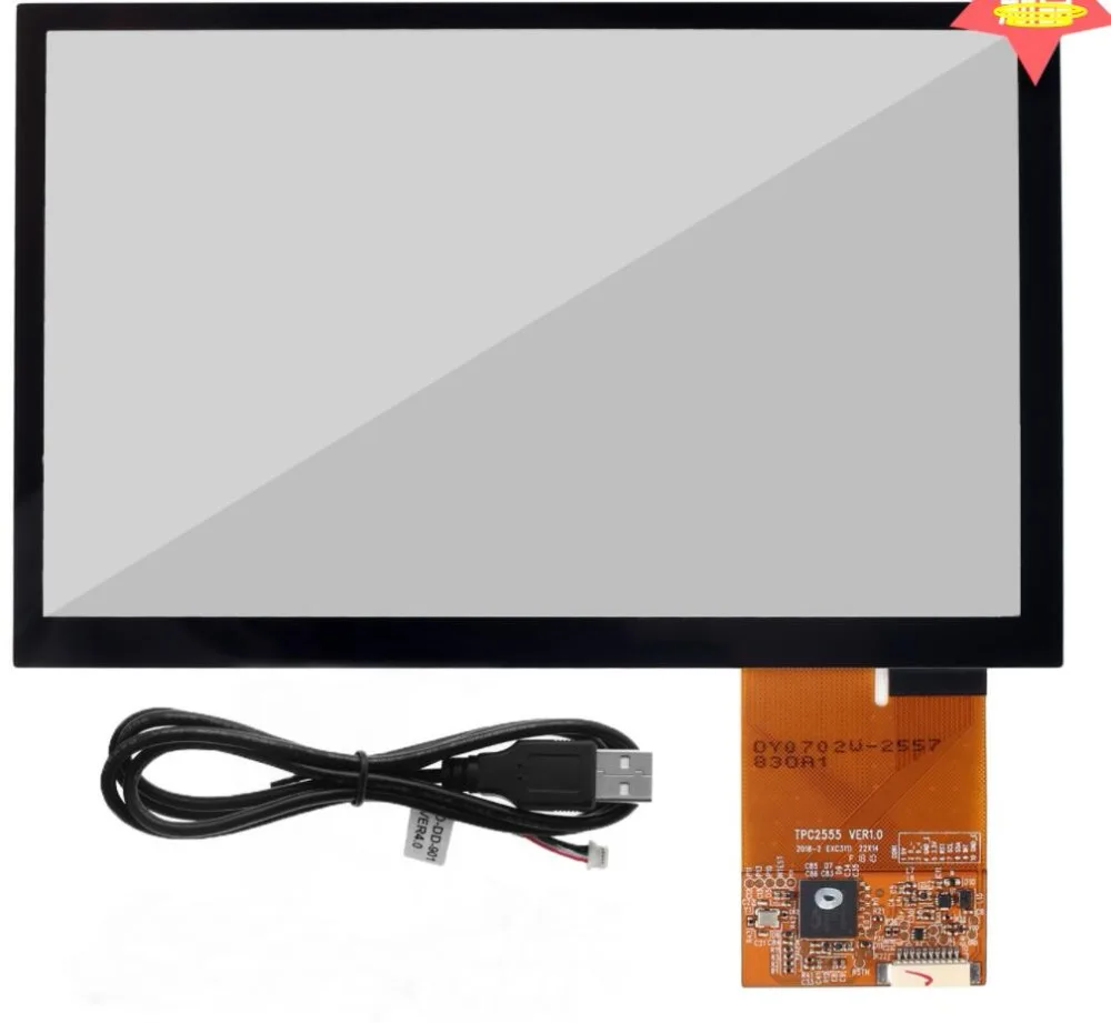 7-дюймовый емкостный сенсорный экран USB и интерфейс межсоединений интегральных схем AA зоны 154,08*85,92 мм ruiya сенсорный программы