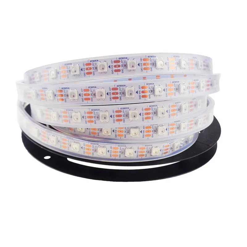 

5M 5050 RGB Built-in WS2812 IC LED Pixel Strip Light 30/60/144 led/m Programmable Individual Addressable DC5V Tape Lamp
