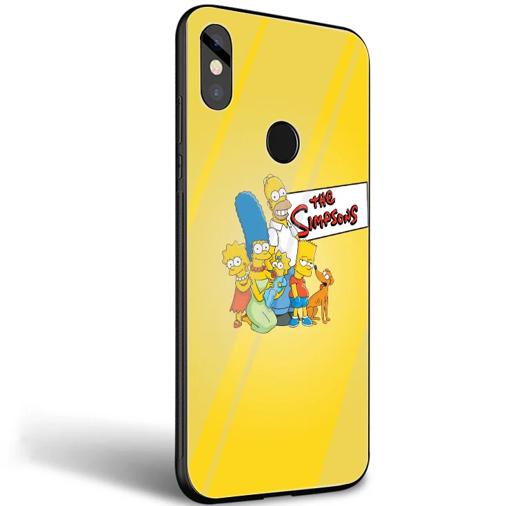 Стеклянный чехол Gerleek The Simpsons для Xiaomi Mi A1 A2 Redmi Note 8 Lite 9 5 6 7 Pro 6A 4X Pocophone