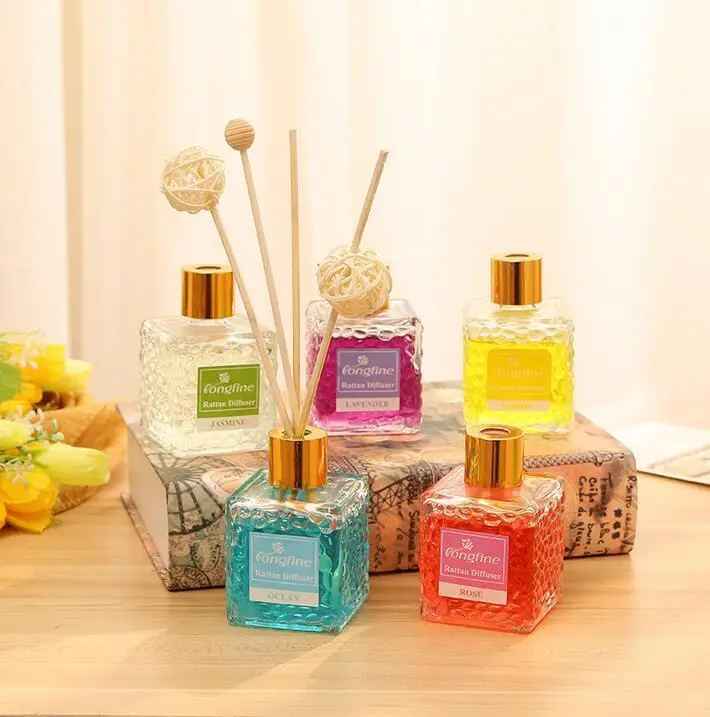 

Perfume Reed Diffuser Bottle With Rattan Stick Available Aromatherapy Fragrances Aromatic Oils Sets Flavoring for Home J008-01