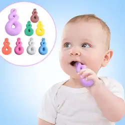 Новорожденного универсальные 8-подвеска в форме ребенок силиконовые Джед бэббин зубы Длинные Новые зубы эффективный зуб гель молярная