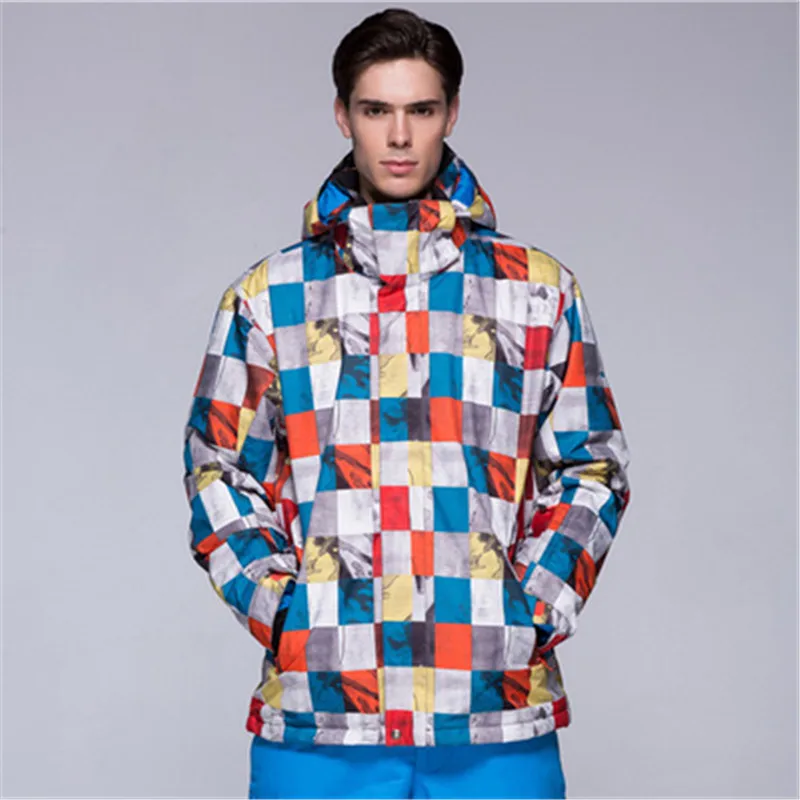 Мужская зимняя Лыжная куртка GSOU ветрозащитная в Корейском стиле дышащая