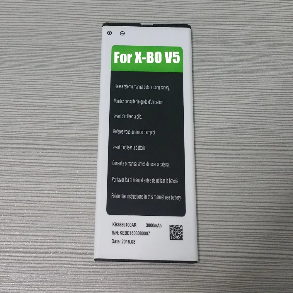 original spare battery for x bo v5 m18 battery capacity 2200mah kb3839100ar