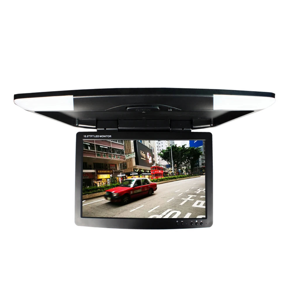 

17 inch car monitor DC 12V two video inputs flip down monitor TFT LCD digital screen SH1708 Beige/Gray/Black