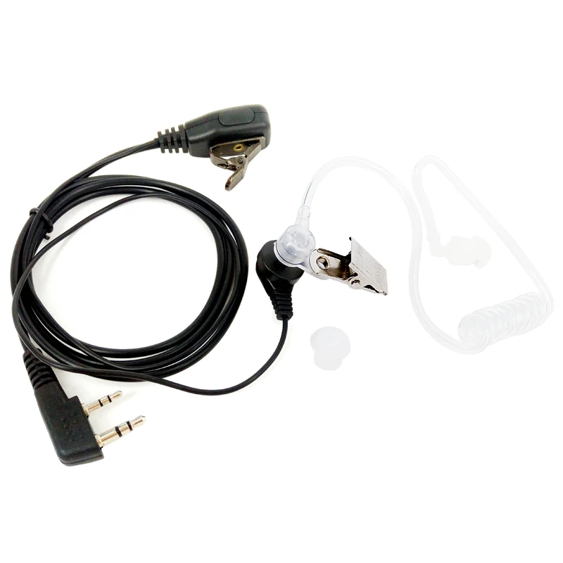 Air Acoustic Tube Mic Speaker Earpiece For Kenwood Baofeng Walkie Talkie 9