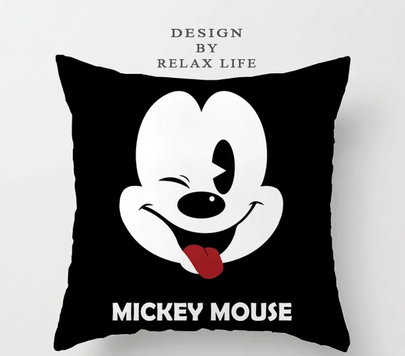 E 45x45cm unstuffed Подушка cojin mickey mouese cuscini Минни ореиллер Микки Маус Минни Маус - Цвет: E 45x45cm unstuffed