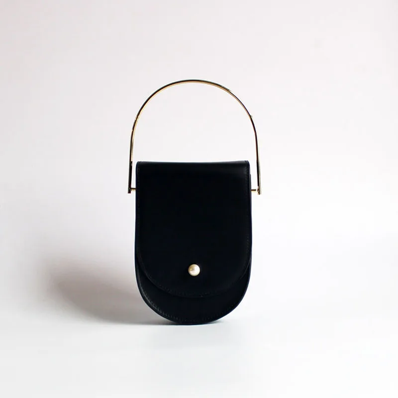 

BENVICHED Ladies' Cattle leather Mobile phone bag 2019 new square box package handbag chain Inclined single shoulder bag c400