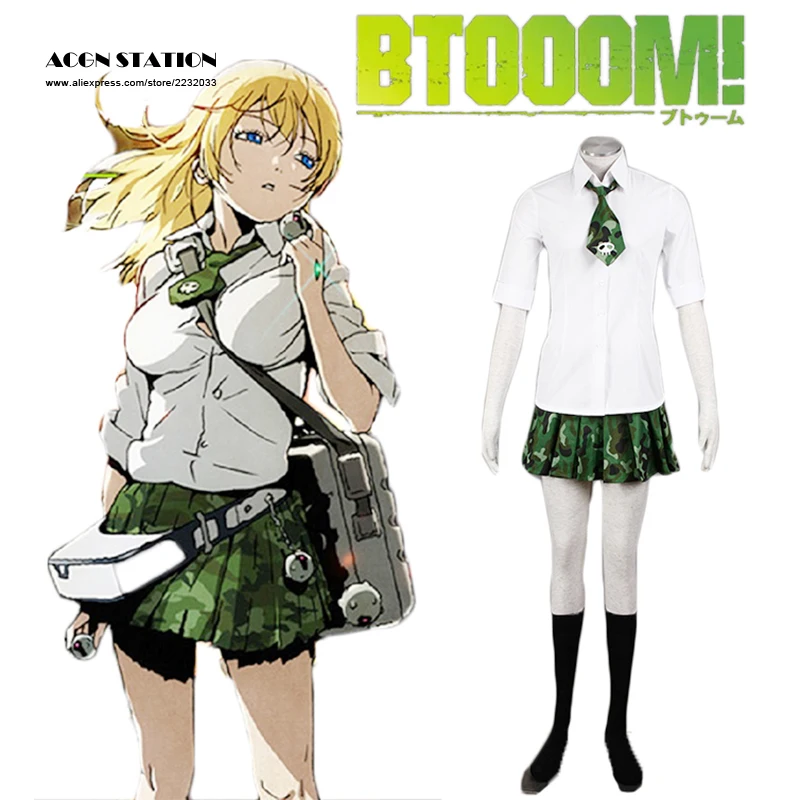 送料無料btooom Himikoセーラー制服アニメコスプレ衣装のための女性 Anime Cosplay Costumes Cosplay Costumecostume For Women Aliexpress