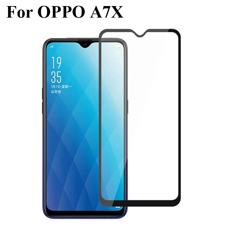

3PCS For OPPO A 7X A7 X Tempered Glass 6.3" For OPPO A7X Full Cover 9H Explosion-proof Screen Protector OPPOA7X