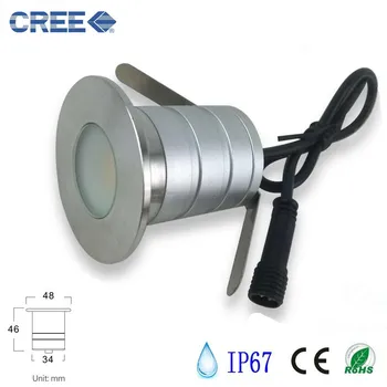 

IP67 Waterproof 3W DC12V 24V LED Outdoor Ground Garden Path Floor 90degree Underground Buried Yard Lamp Spot Landscape Light