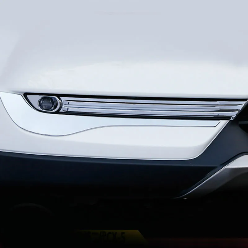 

Vtear For Mazda CX5 CX-5 2017 2018 accessories Front Rear fog lights cover frame trim ABS Chrome Exterior decoration car styling