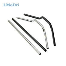 LMoDri Motorcycle Handlebar Pit Bike Dirt Bike Motocross Scooter Modified Steel Handle Bar Vintage 7/8" 22MM Black and silver